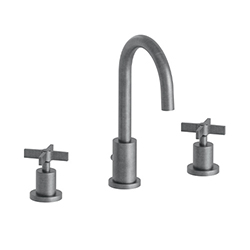 LAVABO CROSS ROAD 3 TROUS + VIDAGE METAL BROSSE