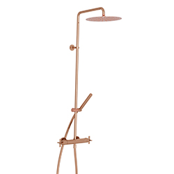 #COLONNE DE DOUCHE CROSS ROAD THERMOSTATIQUE COMPLETE OR ROSE