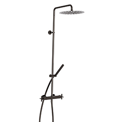 COLONNE DE DOUCHE CROSS ROAD THERMOSTATIQUE COMPLCHROME NOIR BROSSE