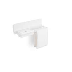 #PORTE SERVIETTE CURVA 46 CM BLANC***FIN CAT