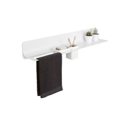 #ETAGERE MIXTE CURVA 80 CM BLANC***FIN CAT