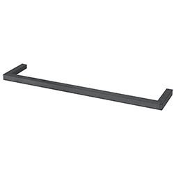 PORTE SERVIETTE DOMINO 45 CM CHROME NOIR BROSSE
