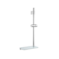 BARRE DE DOUCHE INFINITY AVEC TABLETTE VERRE TREMPÉ