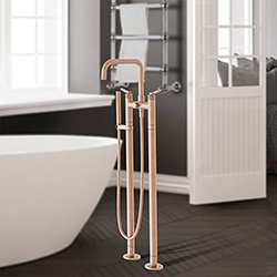 MELANGEUR BAIN DOUCHE SUR PIED EAST SIDE OR ROSE BROSSE***FIN