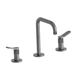 MELANGEUR LAVABO EAST SIDE 3 TROUS + VIDAGE METAL BROSSE
