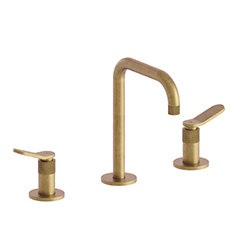 MELANGEUR LAVABO EAST SIDE 3 TROUS + VIDAGE OR BROSSE