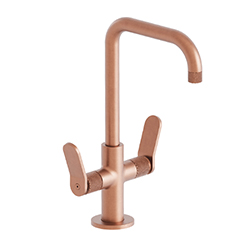 MELANGEUR LAVABO EAST SIDE MONOTROU + VIDAGE OR ROSE BROSSE***FIN