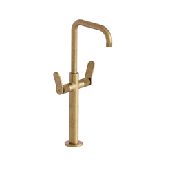 #MELANGEUR LAVABO EAST SIDE TALL AVEC VIDAGE OR BROSSE***FIN