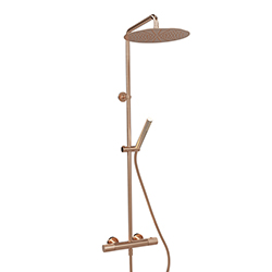 COLONNE DE DOUCHE EAST SIDE THERMOSTATIQUE OR ROSE BROSSE