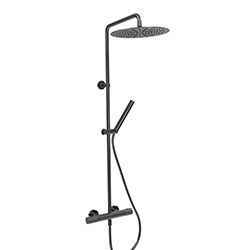 COLONNE DE DOUCHE EAST SIDE THERMOSTATIQUE CHROME NOIR BROSSE