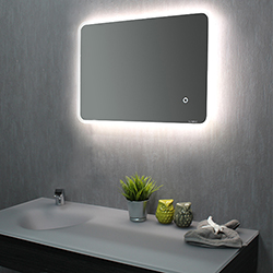 MIROIR RECTANGLE ETNA CONTOUR SATINE***FIN DEF