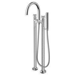 BAIN DOUCHE EXECUTIVE SUR COLONNETTES AU SOL ENTRAXE 180 CHROME