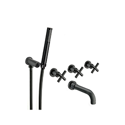 BAIN/DOUCHE EXECUTIVE ENCASTRE 2 SORTIES NOIR