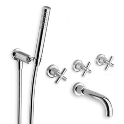 BAIN/DOUCHE EXECUTIVE ENCASTRE 2 SORTIES CHROME