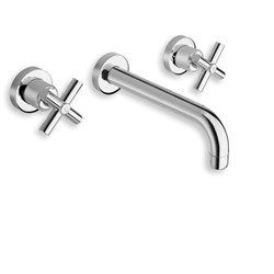LAVABO EXECUTIVE MURAL 3 TROUS CHROME + VIDAGE UP&DOWN®