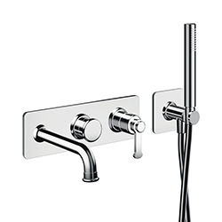FACADE ENCASTRÉE BAIN DOUCHE FARO 2 SORTIES CHROME