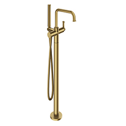 BAIN DOUCHE  MONOCOLONNE SUR PIED SANS MECANISME OR BROSSE