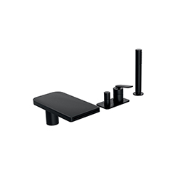 MITIGEUR BAIN-DOUCHE 4 TROUS SUR GORGE BLACKMAT