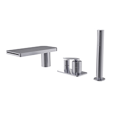 MITIGEUR BAIN-DOUCHE 4 TROUS SUR GORGE ALUX