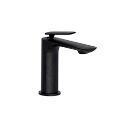 MITIGEUR LAVABO REGULAR AVEC VIDAGE UP&DOWN® CHROMÉ NOIR BROSSÉ