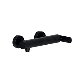 MITIGEUR DE DOUCHE MURAL CHROMÉ NOIR BROSSÉ