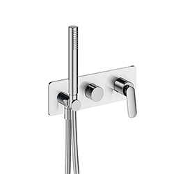 FACADE DOUCHE/BAIN DOUCHE 2 SORTIES CHROMÉ