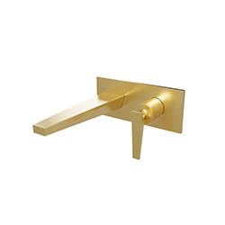 FAÇADE MITIGEUR LAVABO ENCASTRÉ AVEC PLAQUE BEC DE 