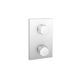 FAÇADE THERMOSTATIQUE ENCASTRÉE 2 SORTIES
