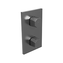 FAÇADE THERMOSTATIQUE ENCASTRÉE 2 SORTIES