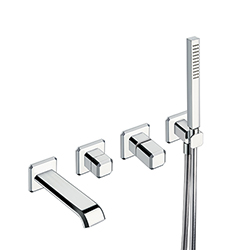 #FACADE MITIGEUR ENCASTRE BAIN DOUCHE ITALY POIGNEE CHROME EX IT108
