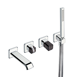#FACADE MITIGEUR ENCASTRE BAIN DOUCHE ITALY POIGNEE MARQUINIA EXIT108