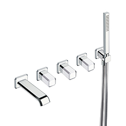 #BAIN DOUCHE ENCASTRE ITALY POIGNEES CALACATTA