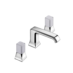 #MELANGEUR LAVABO ITALY 3 TROUS POIGNEE CALACATTA AVEC VIDAGE UP&DOW
