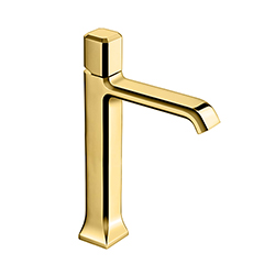 #MITIGEUR LAVABO ITALY MEDIUM POIGNEE DOREE AVEC VIDAGE UP & DOWN