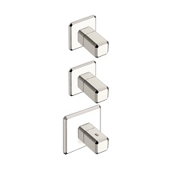 #FACADE MITIGEUR THERMOSTAQUE ENCASTRE ITALY POIGNEE CHROME PD70200