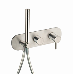 MITIGEUR IX INOX 316 DOUCHE ENCASTRE 2 SORTIES AVEC DOUCHETTE**IX602