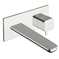 #LAVABO MURAL KING AVEC PLAQUE CHROME EX KG276 ***FIN