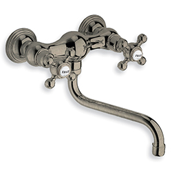 #EVIER BEC DESSOUS PARIGI METAL BROSSE