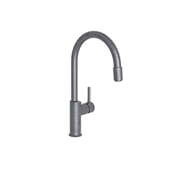 EVIER CUCINA BEC HAUT AERATEUR AMOVIBLE MÉTAL BROSSÉ
