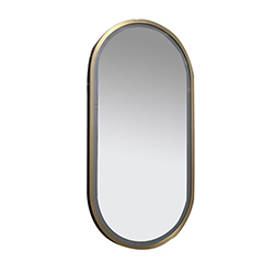 MIROIR LED OVALE CADRE LAITON BROSSÉ**FIN TEMPORAIRE 
