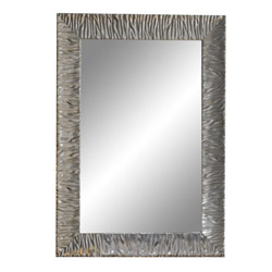 MIROIR RETRO PARIGI 90-70 CM CADRE SILVER