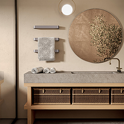 BARRE SECHE SERVIETTE PANORAMA CHROMÉ AVEC INTERRUPTEUR