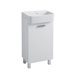#MEUBLE PETIT LAVABO 45/35/60 CM OUVERTURE DROITE BLANC STRUCTURE***