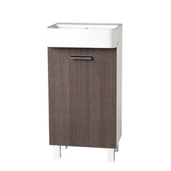 #MEUBLE PETIT LAVABO 45/35/60 CM OUVERTURE DROITE BRUN STRUCTURE***