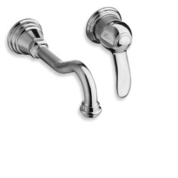 LAVABO MUSEO MURAL 2 TROUS ENCASTRE CHROME + VIDAGE UP&DOWN®