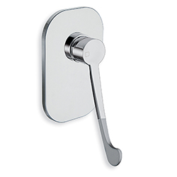 MITIGEUR DOUCHE EXTERNE 1 SORTIE POIGNEE SOUPLE CHROME ***FIN