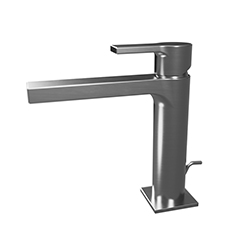 LAVABO OMEGA MEDIUM + VIDAGE METAL BROSSE 