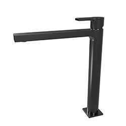 LAVABO OMEGA HAUT CHROME NOIR BROSSE