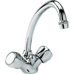 LAVABO ORDO BEC HAUT MOBILE CHROME + VIDAGE