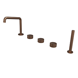 BAIN DOUCHE SUR GORGE COMPLET PIEGA OR ROSE BROSSE
